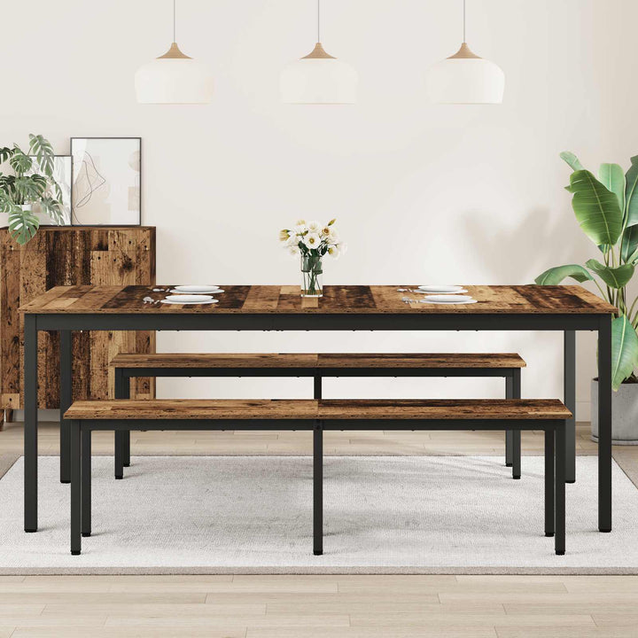 Spiseborde 2 pcs 200 x 100 x 75 cm Konstrueret træ