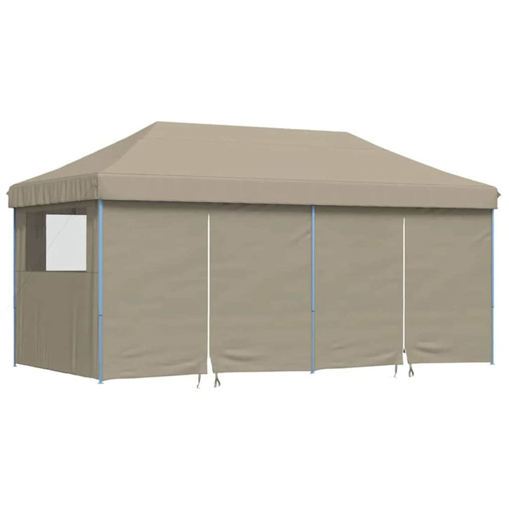 Festtelt Pop-Up Gråbrun 580 x 292 x 315 cm Oxford stof