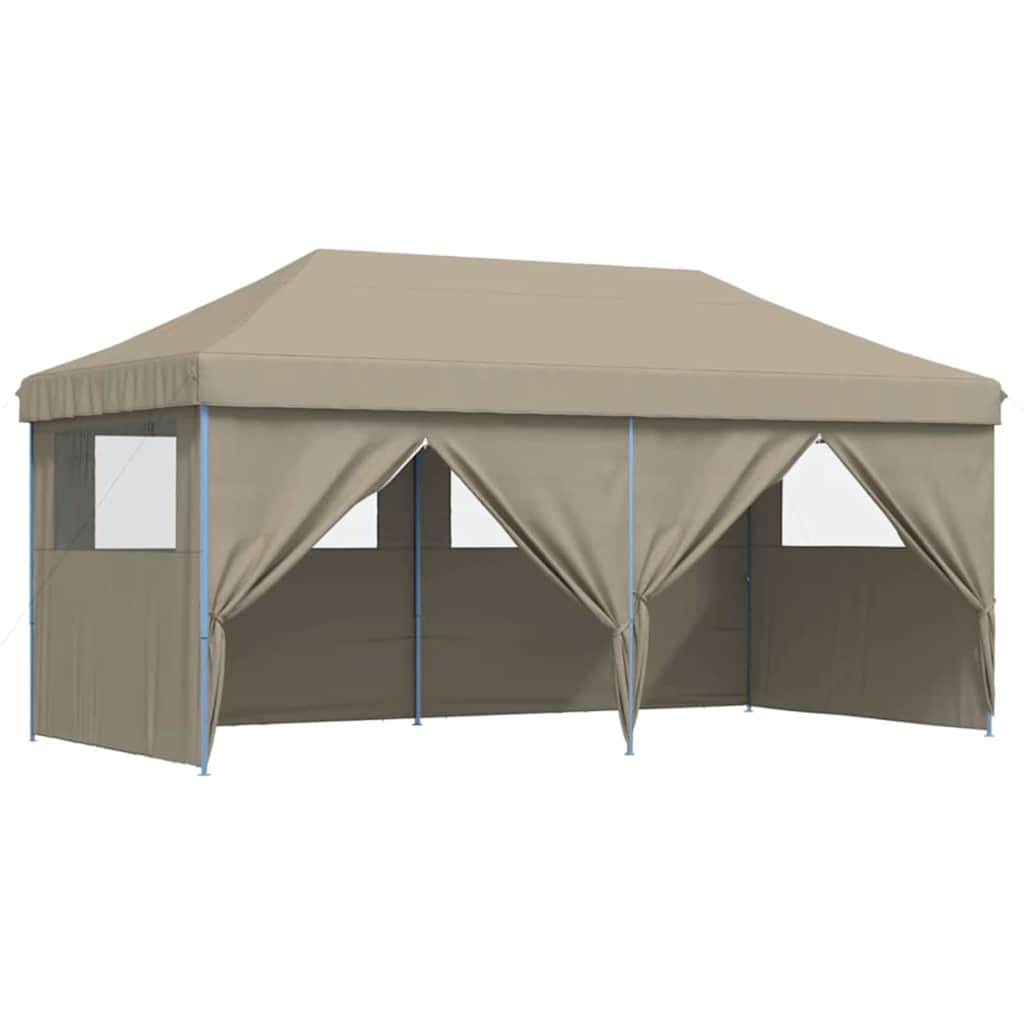 Festtelt Pop-Up Gråbrun 580 x 292 x 315 cm Oxford stof