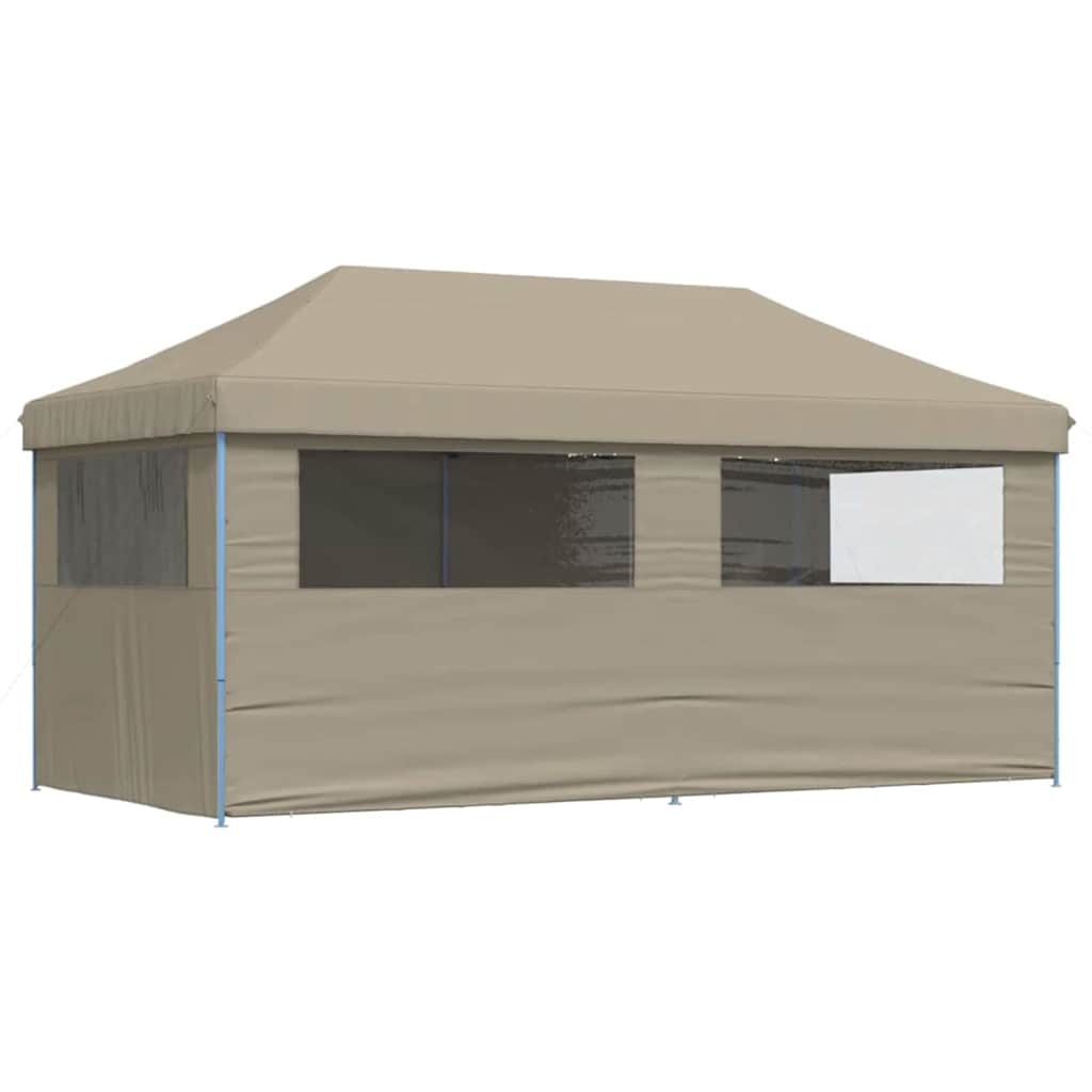 Festtelt Pop-Up Gråbrun 580 x 292 x 315 cm Oxford stof