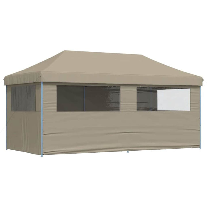Festtelt Pop-Up Gråbrun 580 x 292 x 315 cm Oxford stof
