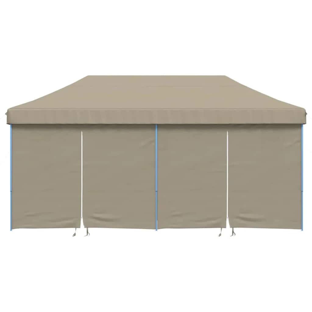 Festtelt Pop-Up Gråbrun 580 x 292 x 315 cm Oxford stof