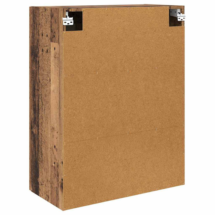 Væghængt skab 2 stk. Gammelt træ 69,5 x 34 x 90 cm