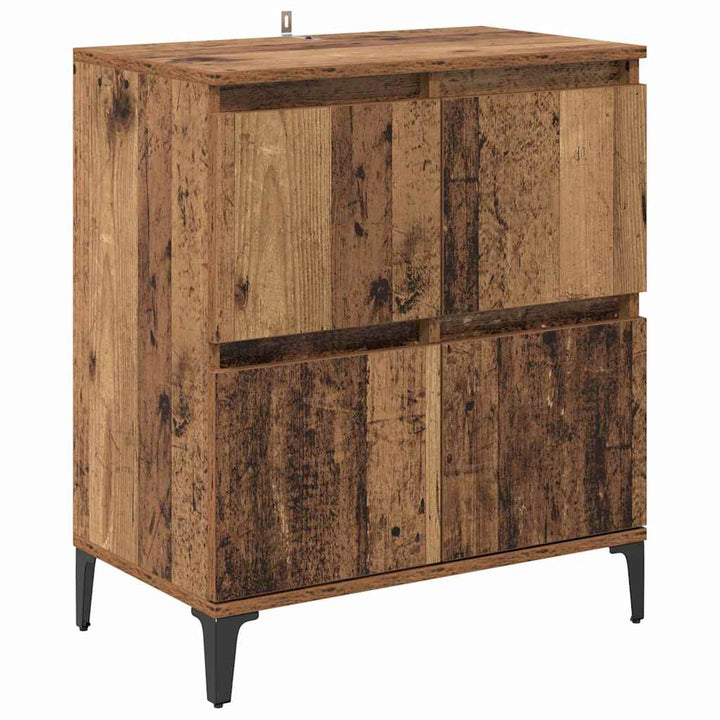 Sideboards 2 pcs Gammelt træ 60 x 35 x 70 cm Konstrueret træ