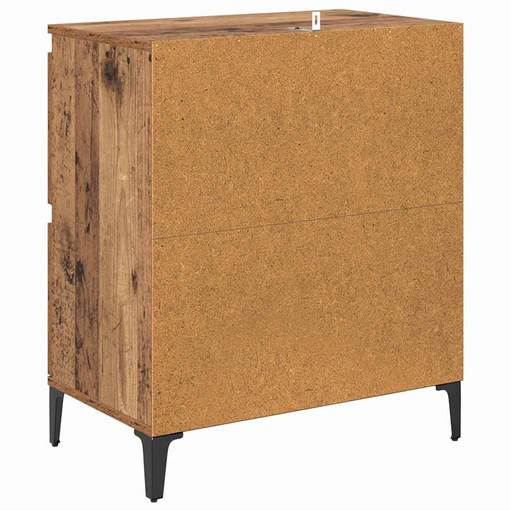 Sideboards 2 pcs Gammelt træ 60 x 35 x 70 cm Konstrueret træ