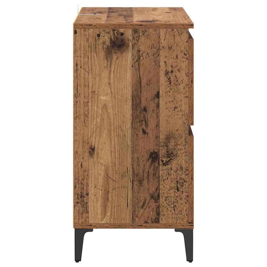 Sideboards 2 pcs Gammelt træ 60 x 35 x 70 cm Konstrueret træ