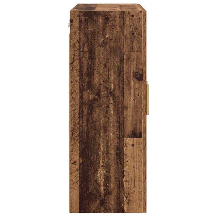 Væghængt skab 2 stk. Gammelt træ 69,5 x 34 x 90 cm