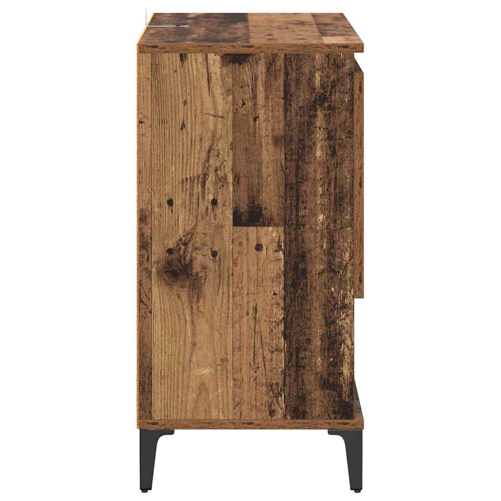 Sideboards 3 pcs Gammelt træ 60 x 35 x 70 cm Konstrueret træ