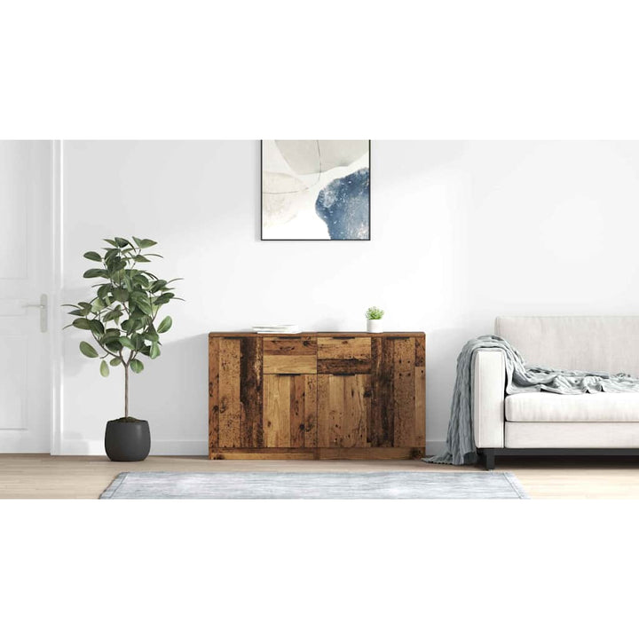 Sideboards 2 pcs Gammelt træ 60 x 30 x 70 cm Konstrueret træ