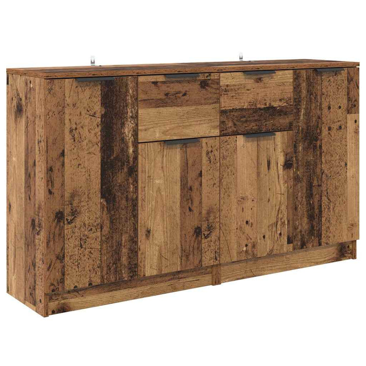 Sideboards 2 pcs Gammelt træ 60 x 30 x 70 cm Konstrueret træ