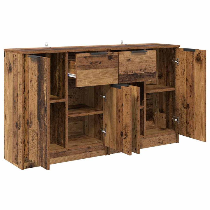 Sideboards 2 pcs Gammelt træ 60 x 30 x 70 cm Konstrueret træ