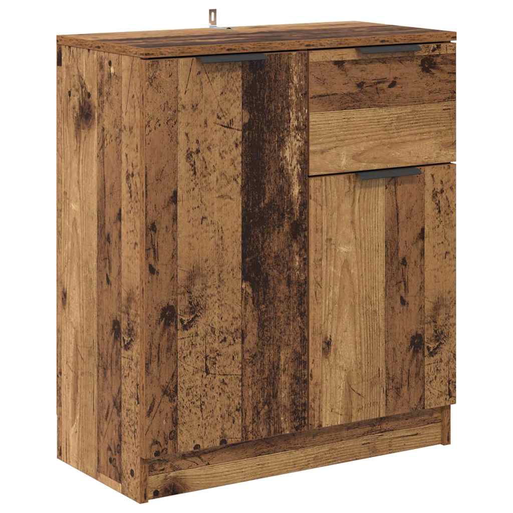 Sideboards 2 pcs Gammelt træ 60 x 30 x 70 cm Konstrueret træ
