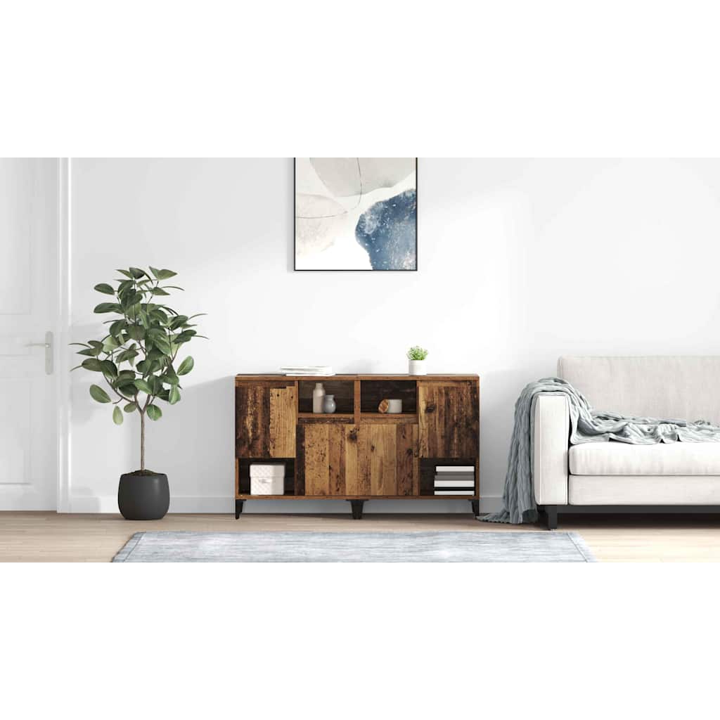 Sideboards 2 pcs Gammelt træ 60 x 35 x 70 cm Konstrueret træ