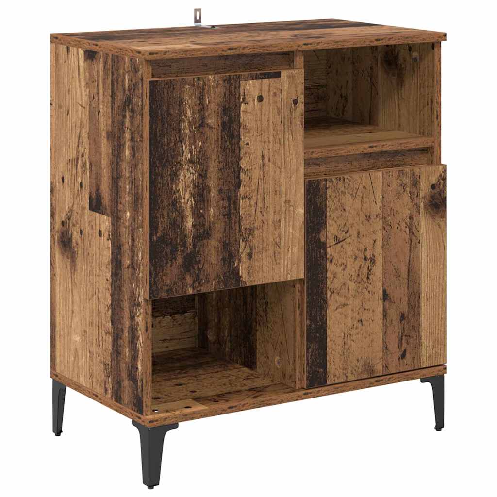 Sideboards 2 pcs Gammelt træ 60 x 35 x 70 cm Konstrueret træ