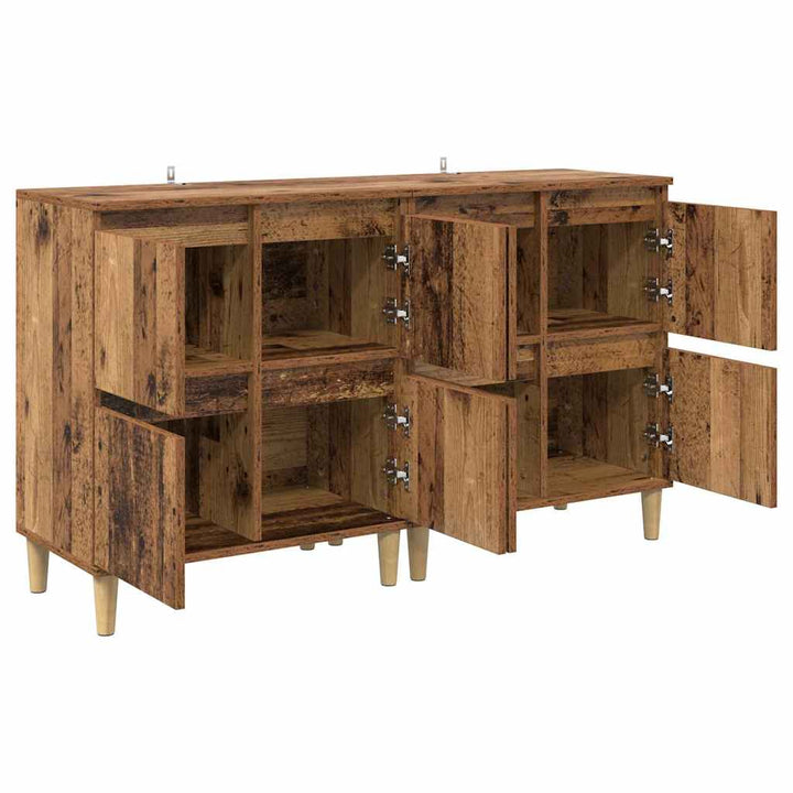 Sideboards 2 stk. Gammelt træ 60 x 35 x 70 cm Konstrueret træ