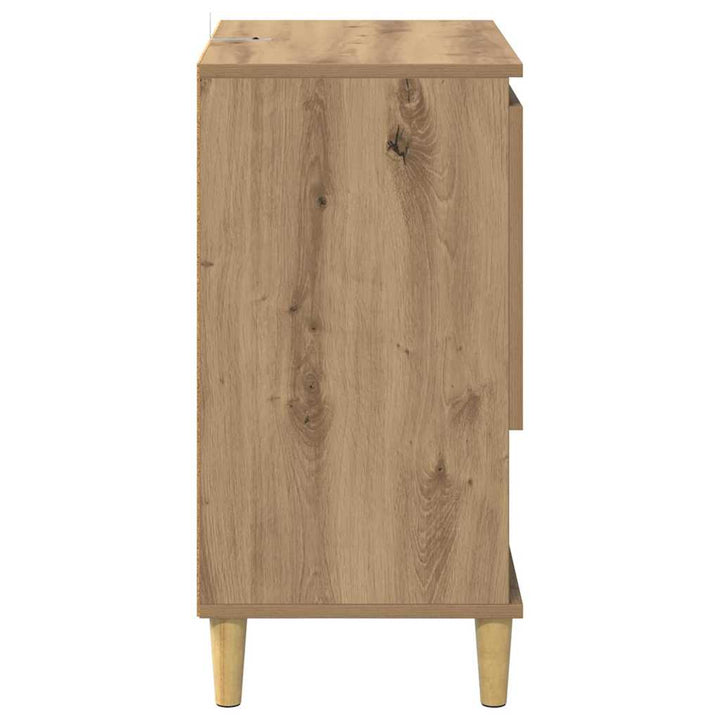 Sideboards 2 pcs Artisan Egetræ 60 x 35 x 70 cm Konstrueret træ