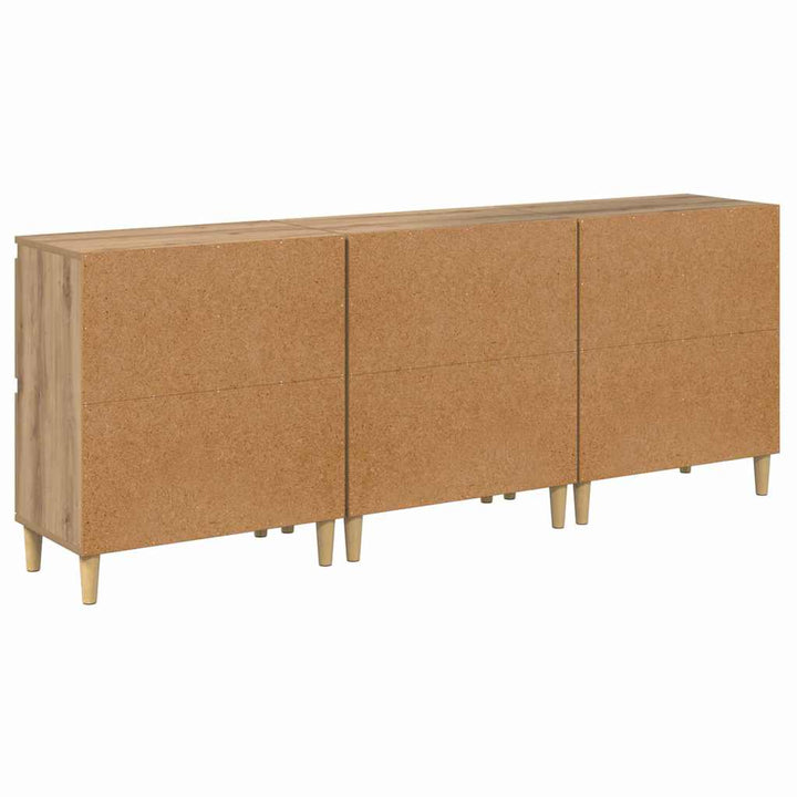 Sideboards 3 stk. Artisan Egetræ 60 x 35 x 70 cm