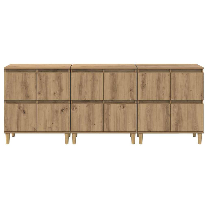 Sideboards 3 stk. Artisan Egetræ 60 x 35 x 70 cm