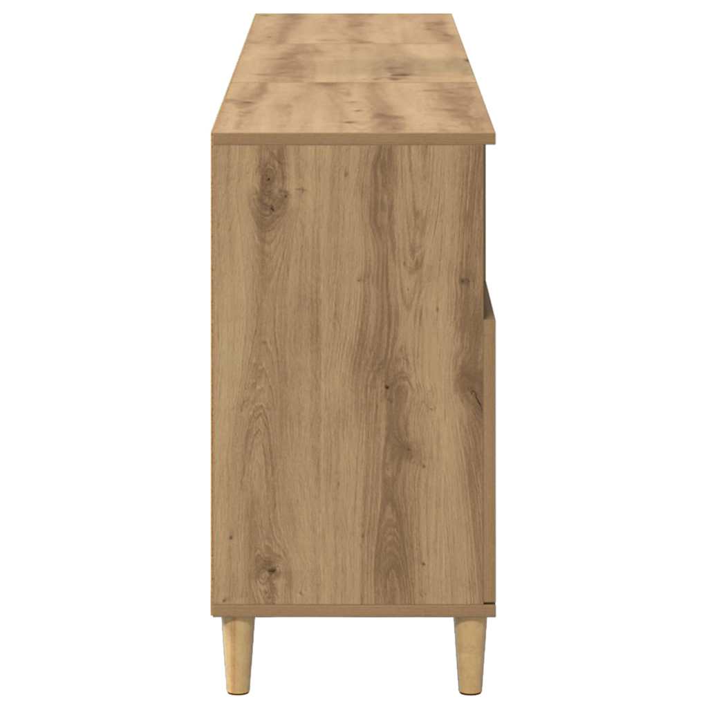 Sideboards 3 pcs Artisan Egetræ 60 x 35 x 70 cm Konstrueret træ