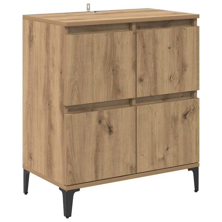 Sideboards 2 pcs Artisan Egetræ 60 x 35 x 70 cm Konstrueret træ