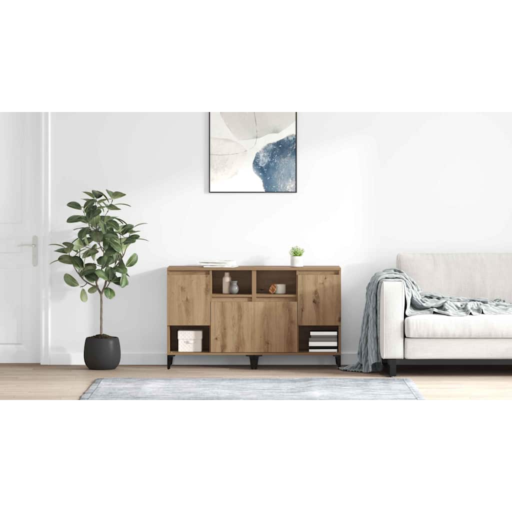 Sideboards 2 pcs Artisan Egetræ 60 x 35 x 70 cm Konstrueret træ