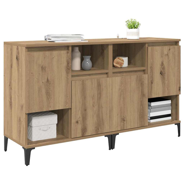 Sideboards 2 pcs Artisan Egetræ 60 x 35 x 70 cm Konstrueret træ