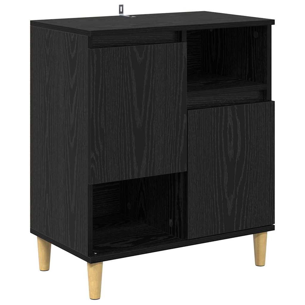 Sideboards 2 pcs Sort eg 60 x 35 x 70 cm Konstrueret træ