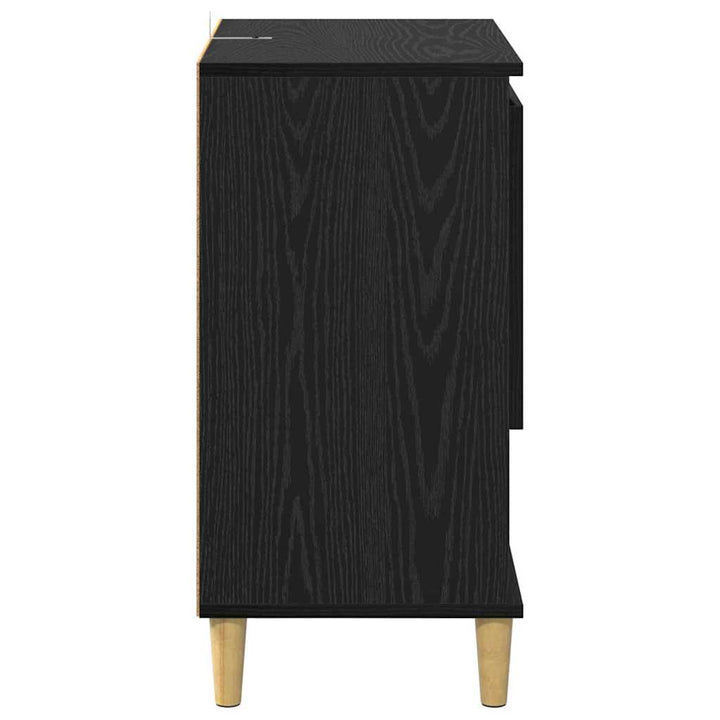 Sideboards 2 pcs Sort eg 60 x 35 x 70 cm Konstrueret træ