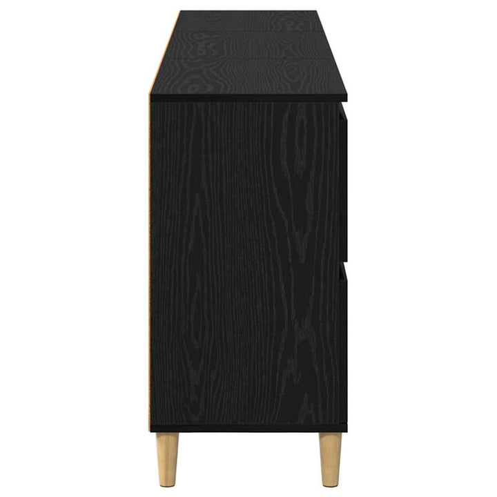 Sideboards 3 stk. Sort eg 60 x 35 x 70 cm Konstrueret træ