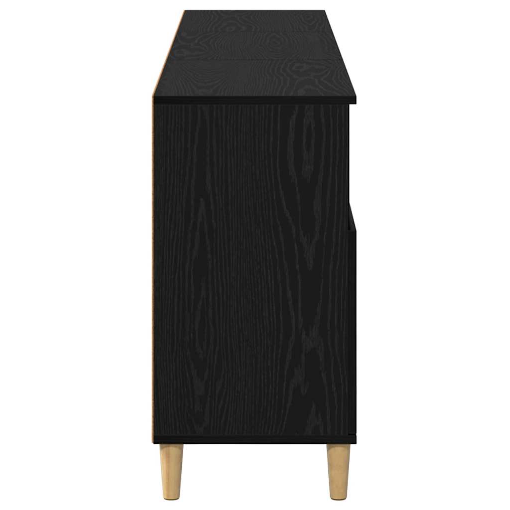 Sideboards 3 pcs Sort eg 60 x 35 x 70 cm Konstrueret træ