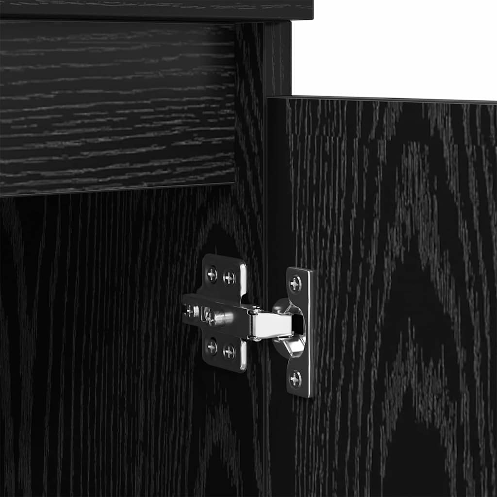 Sideboards 3 pcs Sort eg 60 x 35 x 70 cm Konstrueret træ