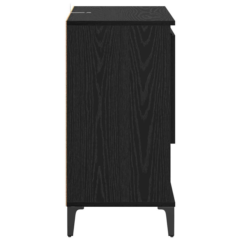 Sideboards 3 stk. Sort eg 60 x 35 x 70 cm Konstrueret træ