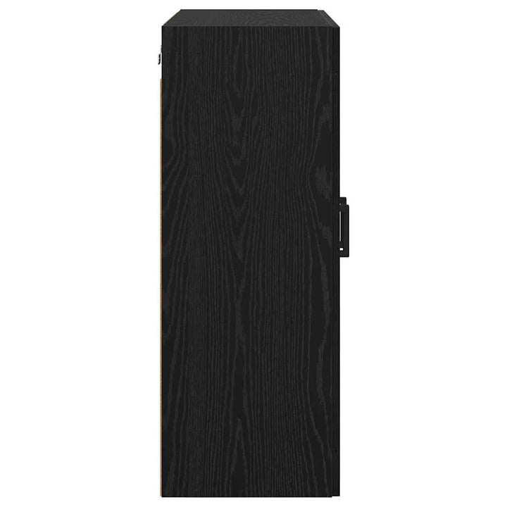 Væghængt skab 2 stk. Sort eg 69,5 x 34 x 90 cm Konstrueret træ