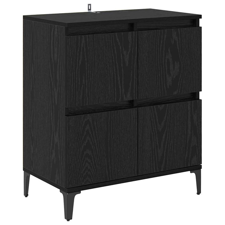 Sideboards 3 stk. Sort eg 60 x 35 x 70 cm Konstrueret træ