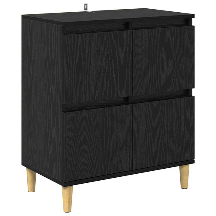 Sideboards 2 stk. Sort eg 60 x 35 x 70 cm Konstrueret træ