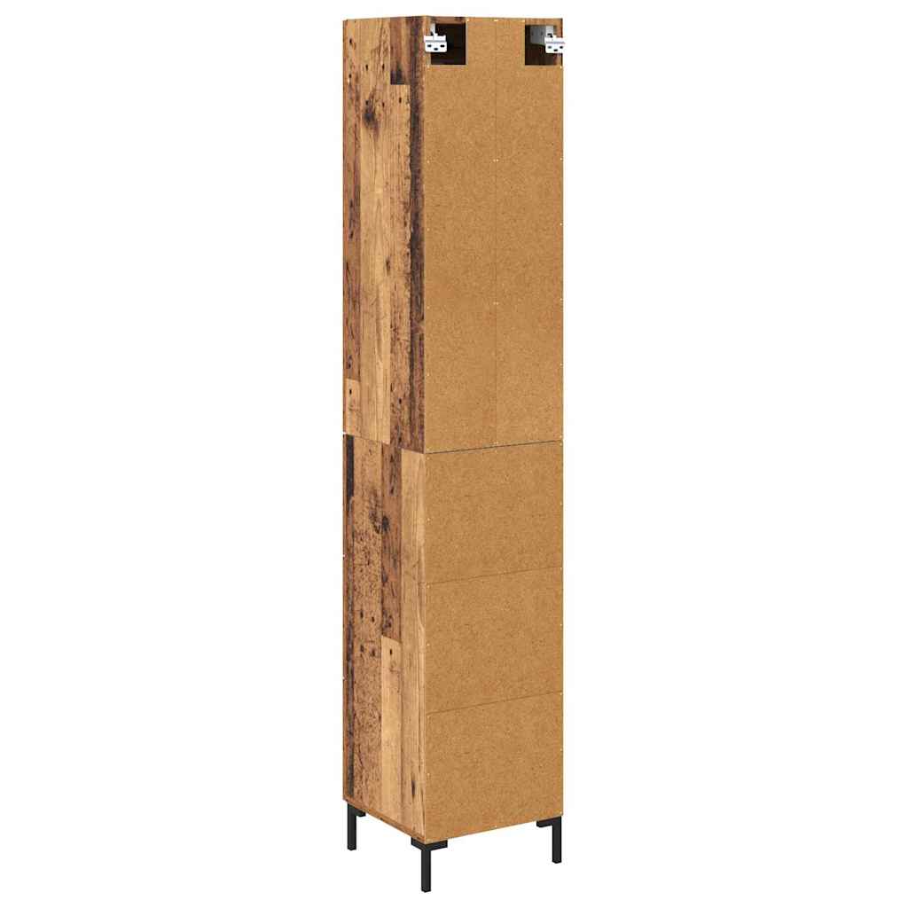 Highboard Gammelt træ 34,5 x 34 x 180 cm Konstrueret træ