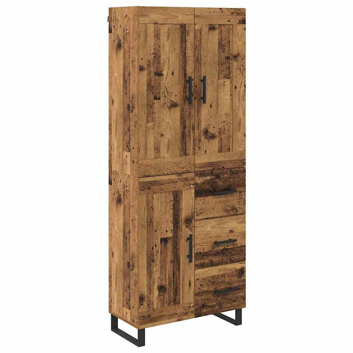 Highboard Gammelt træ 69,5 x 34 x 180 cm Konstrueret træ