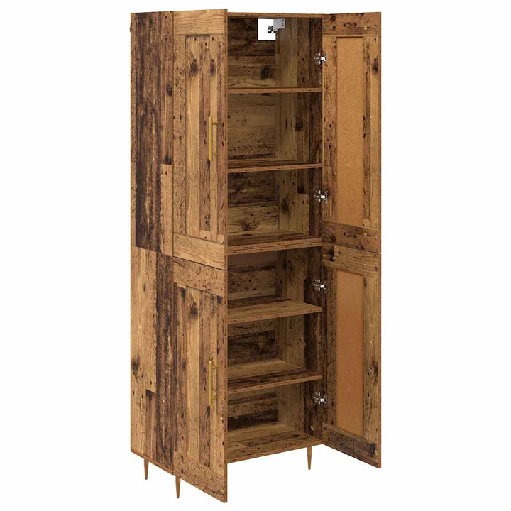 Highboard Gammelt træ 69,5 x 34 x 180 cm Konstrueret træ