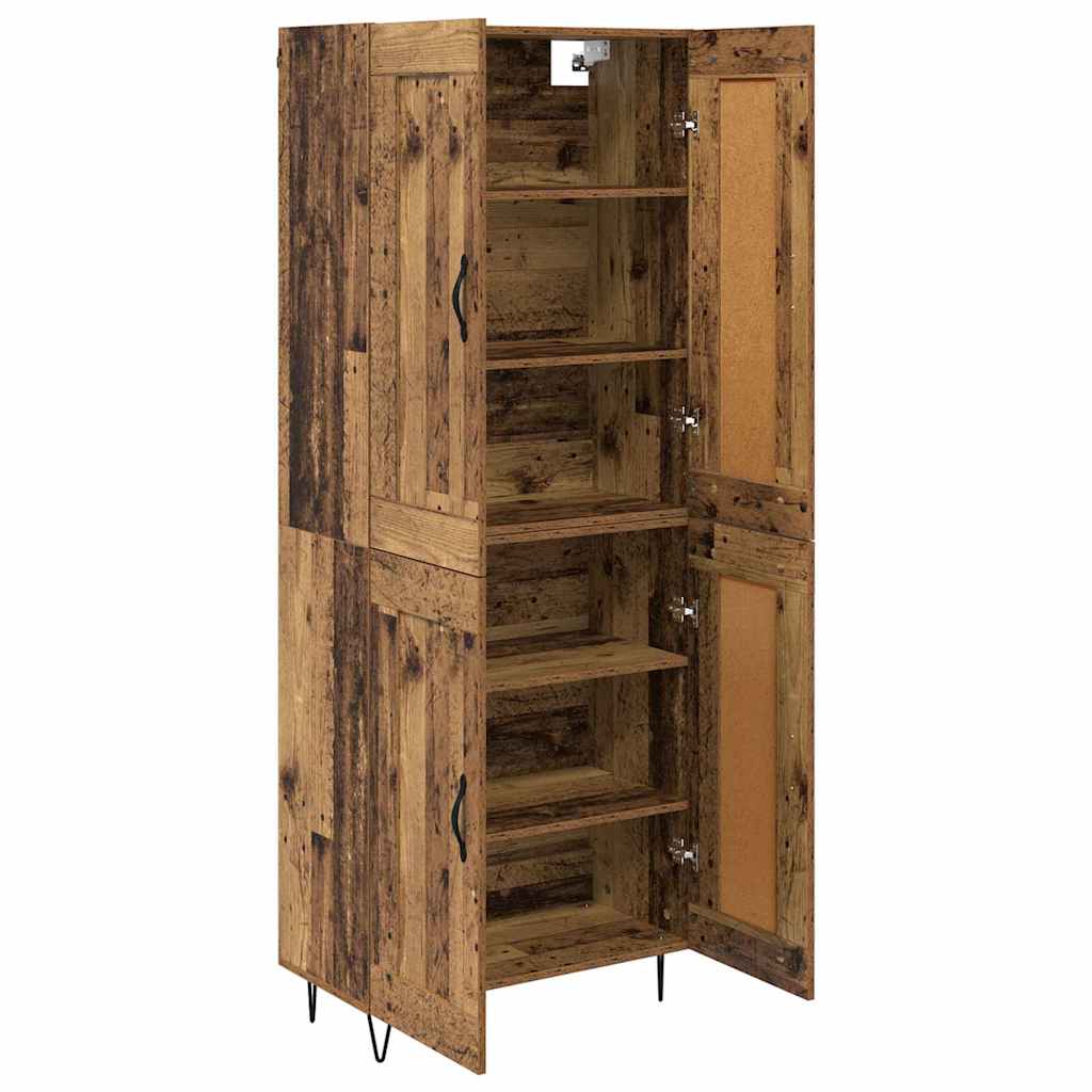 Highboard Gammelt træ 69,5 x 34 x 180 cm Konstrueret træ