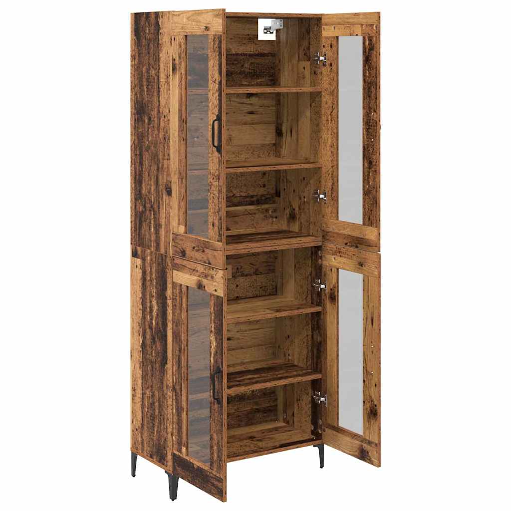 Highboard Gammelt træ 69,5 x 34 x 180 cm Konstrueret træ