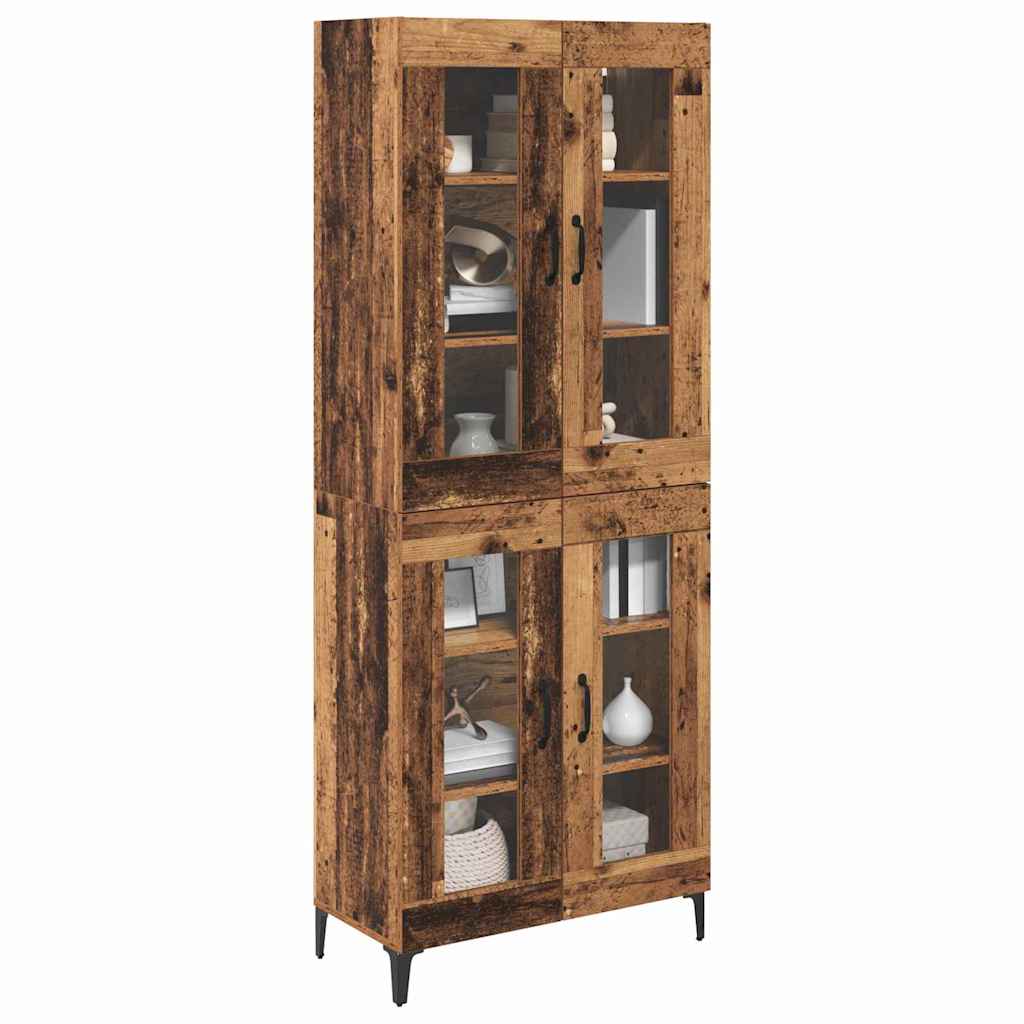 Highboard Gammelt træ 69,5 x 34 x 180 cm Konstrueret træ