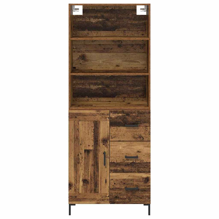 Highboard Gammelt træ 69,5 x 34 x 180 cm Konstrueret træ