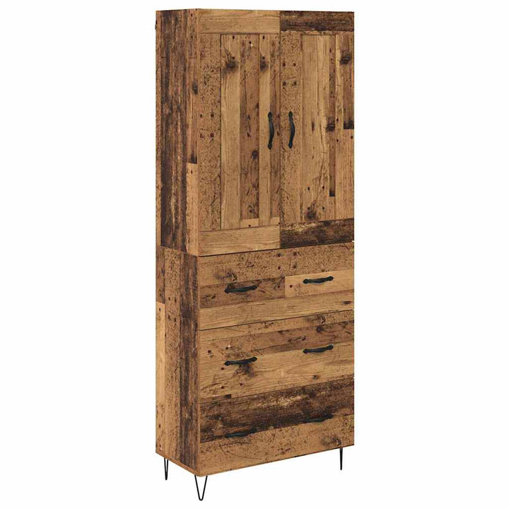 Highboard Gammelt træ 69,5 x 34 x 180 cm Konstrueret træ