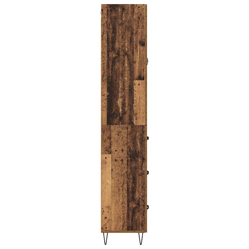 Highboard Gammelt træ 69,5 x 34 x 180 cm Konstrueret træ