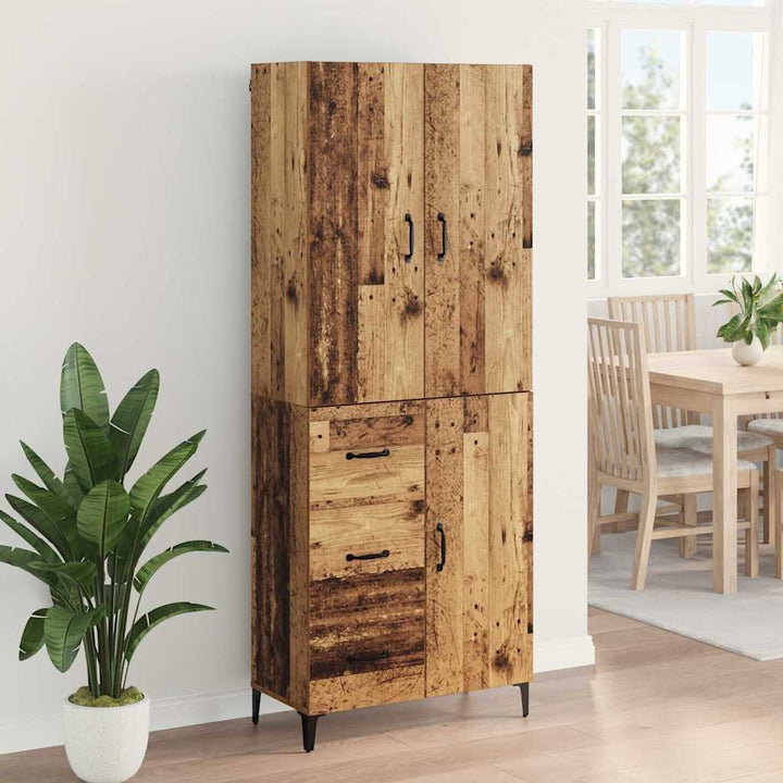 Highboard Gammelt træ 69,5 x 34 x 180 cm Konstrueret træ