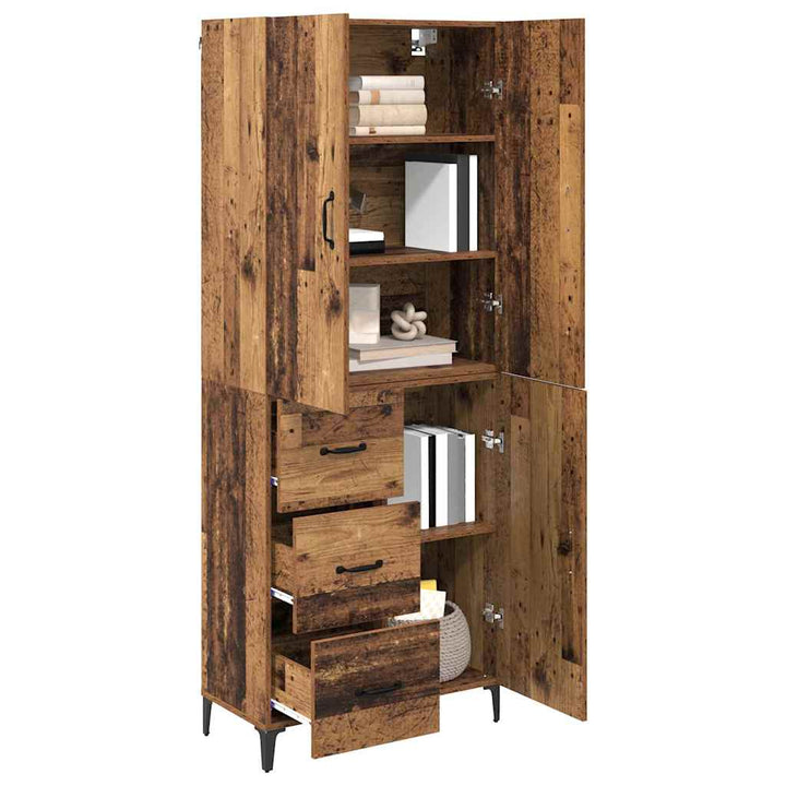 Highboard Gammelt træ 69,5 x 34 x 180 cm Konstrueret træ