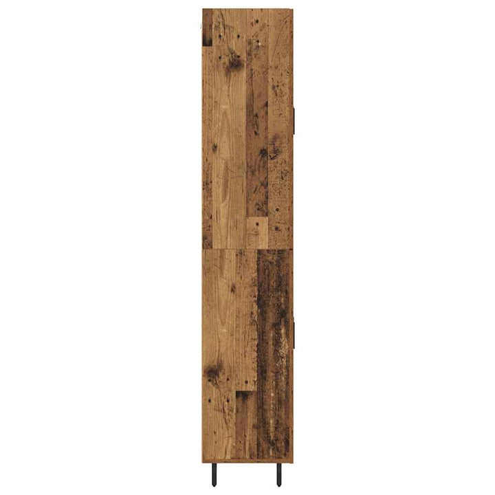 Highboard 2 stk. Gammelt træ 69,5 x 34 x 180 cm Konstrueret træ