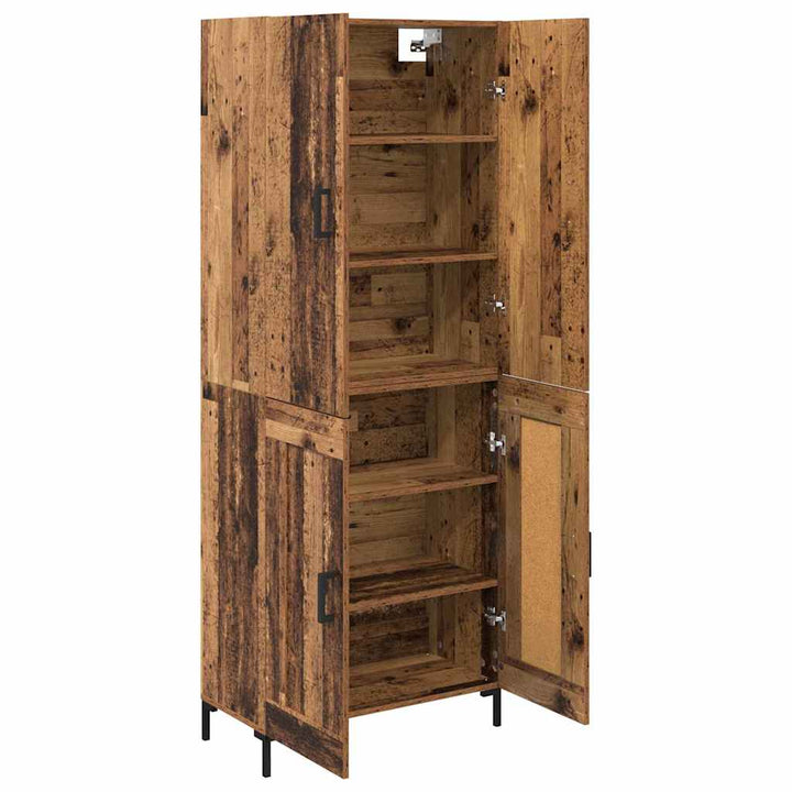 Highboard Gammelt træ 69,5 x 34 x 180 cm Konstrueret træ