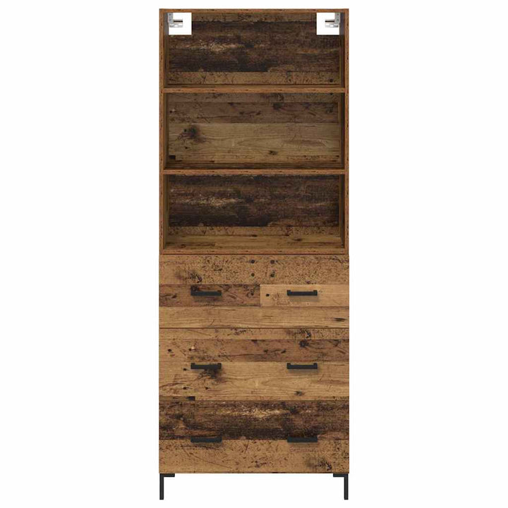 Highboard Gammelt træ 69,5 x 34 x 180 cm Konstrueret træ