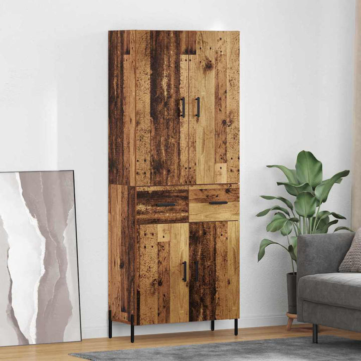 Highboard Gammelt træ 69,5 x 34 x 180 cm Konstrueret træ